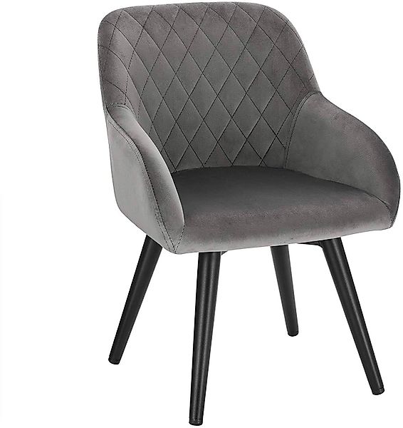 Woltu Stuhl (1 St), Samtstoff Metallbeine günstig online kaufen