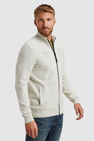 PME Legend Strickjacke Cargo Knitted Ecru - Größe S günstig online kaufen