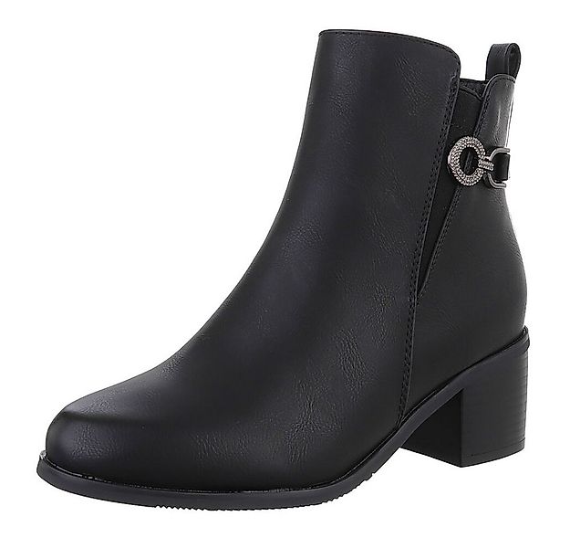 Ital-Design Damen Elegant Stiefelette (88489341) Blockabsatz Stiefeletten i günstig online kaufen