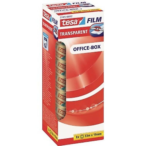 tesa Klebeband film transparent, 8 Rollen, günstig online kaufen