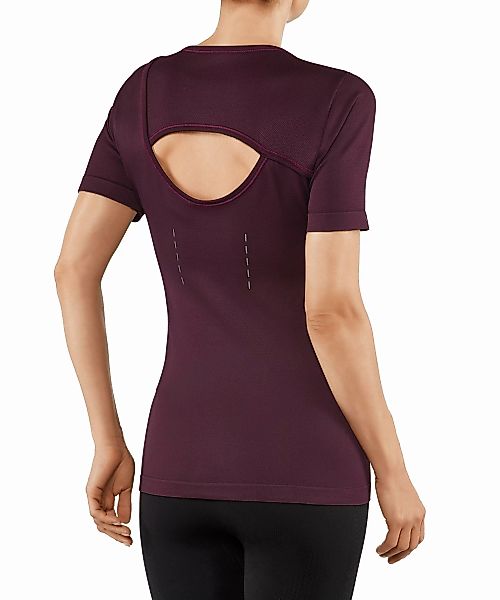 FALKE Damen T-Shirt Rundhals, M-L, Rot, Struktur, 37926-834803 günstig online kaufen