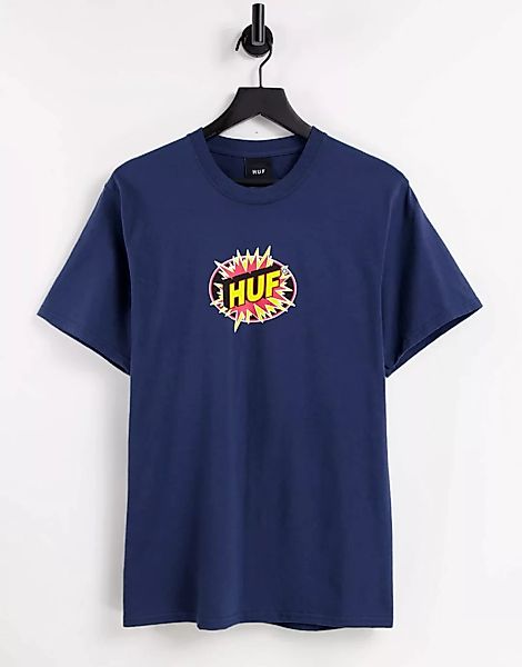 HUF – TNT – T-Shirt mit Logo in Marineblau günstig online kaufen