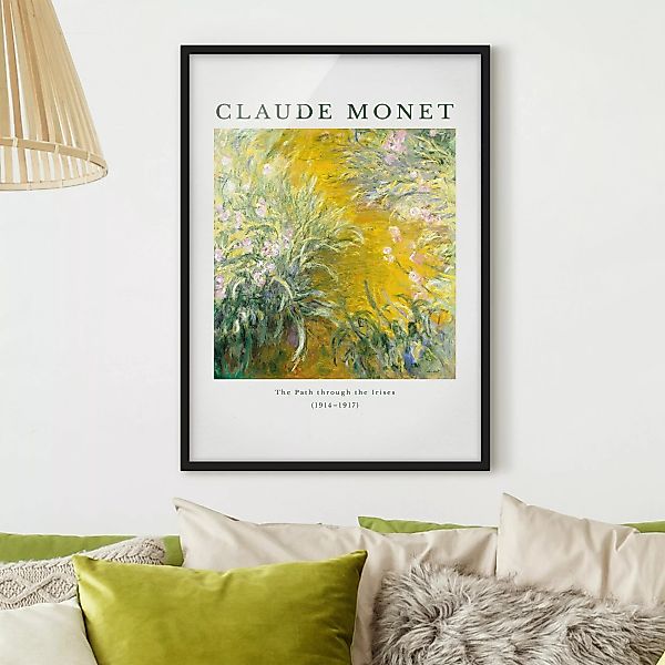 Bild mit Rahmen Claude Monet - Der Pfad günstig online kaufen