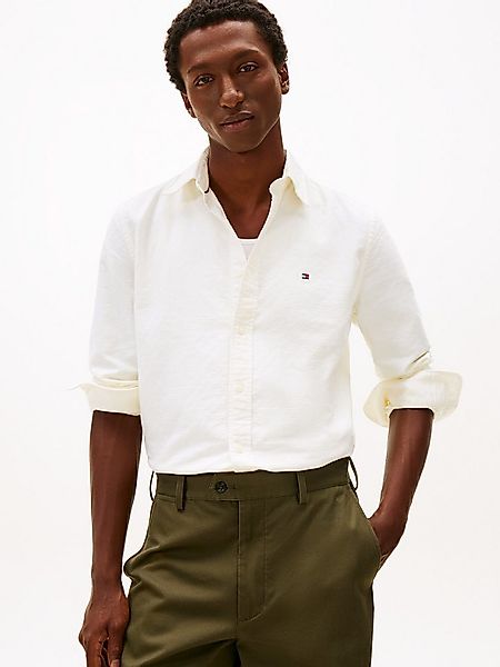 Tommy Hilfiger Langarmhemd OXFORD DOBBY Button-down-Kragen, regular fit, Bu günstig online kaufen