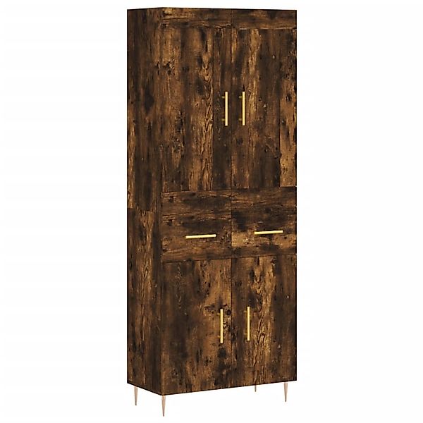 vidaXL Highboard Räuchereiche 69,5x34x180 cm Holzwerkstoff 3199870 günstig online kaufen
