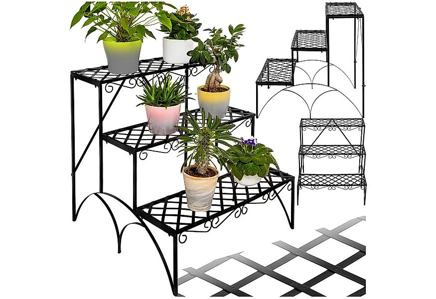 tectake Pflanztisch Blumentreppe (1-St., 1 tlg), Blumentreppe mit 3 Stufen günstig online kaufen