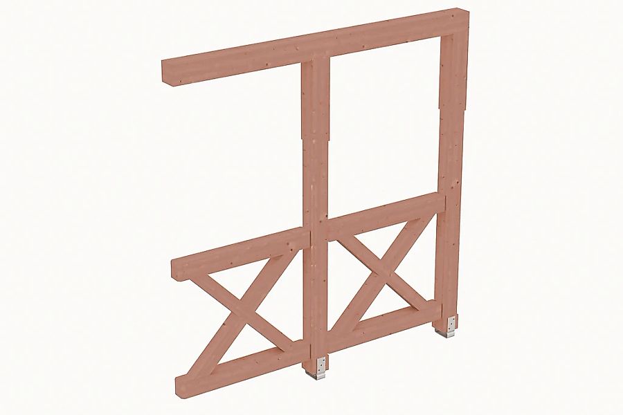 Skanholz Carport-Seitenwand "Andreaskreuz" günstig online kaufen