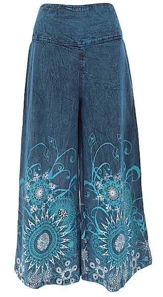 Guru-Shop Relaxhose Palazzohose, Boho Flower Power günstig online kaufen