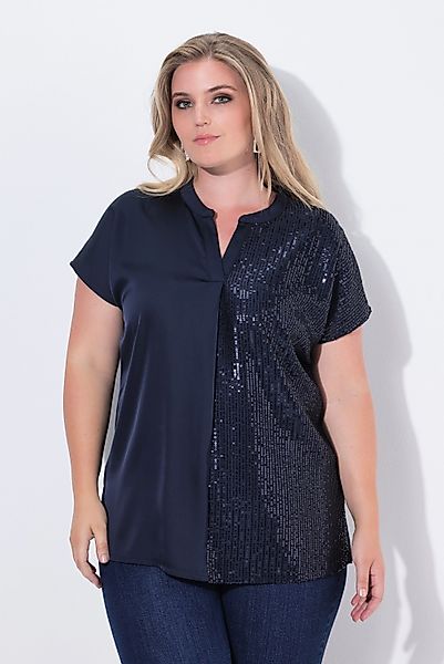 MIAMODA Druckbluse Blusenshirt vorne halb mit günstig online kaufen