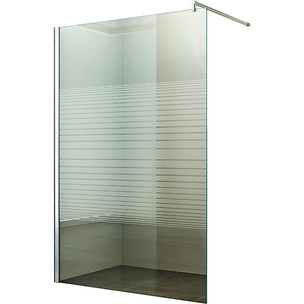 Dein Bau Projekt Walk-In Duschabtrennung Gestreift 100 x 200 cm günstig online kaufen