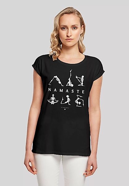 F4NT4STIC T-Shirt "Namaste Yoga Skelett Halloween" günstig online kaufen