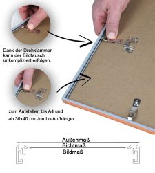 IDEAL TREND Bilderrahmen Bilderrahmen mit Klarglas günstig online kaufen