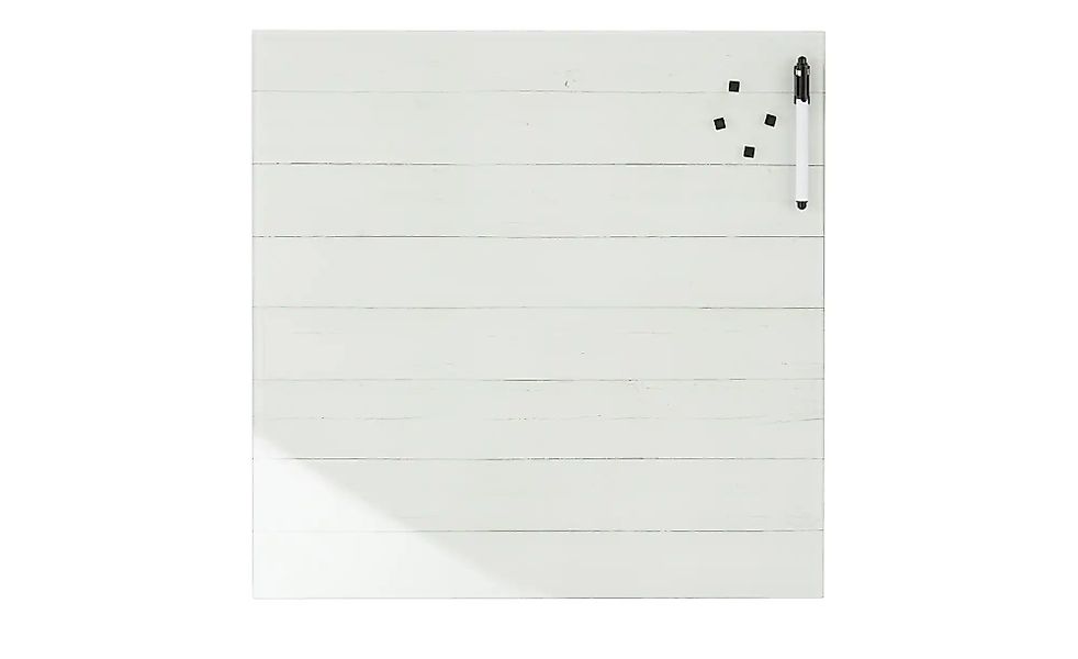 Memoboard 50x50 cm  Wood (Weiß) ¦ grau ¦ Maße (cm): B: 50 H: 50 Accessoires günstig online kaufen