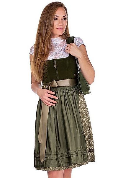 MarJo Dirndl Samt Dirndl 2tlg. - CLARA - moos/oliv günstig online kaufen