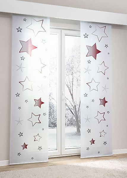 LYSEL® Schiebegardine Sternenspiel (1 St), halbtransparent, günstig online kaufen