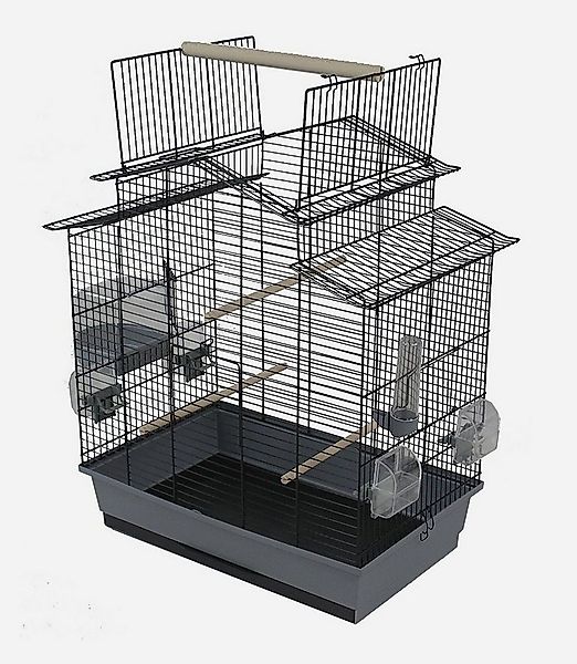 Ollesch Vogelkäfig Vogelkäfig Wellensittich Kanarien mit Freisitz & Zubebör günstig online kaufen