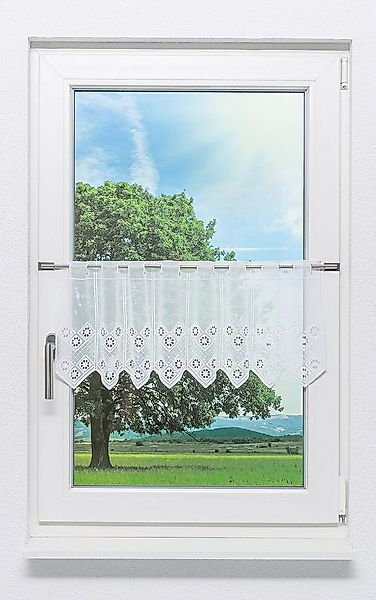 LYSEL® Scheibengardine Rautendesign (1 St), transparent, HxB 30x44cm günstig online kaufen