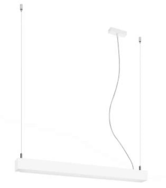 LED Pendelleuchte Weiß 67 cm länglich 3000 K Metall günstig online kaufen
