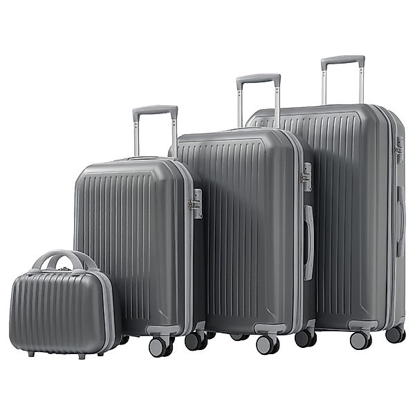 Flieks Trolleyset, 4 Rollen, (TSA-Schloss, ABS-Material, günstig online kaufen