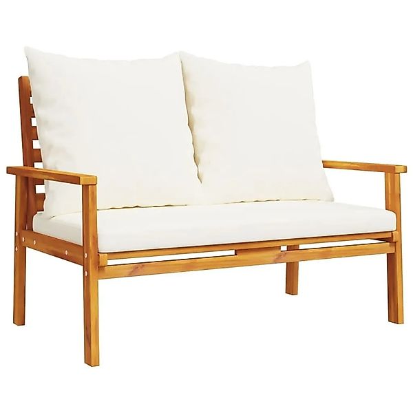 vidaXL Gartensofa 120 cm mit Kissen Massivholz Akazie 366378 günstig online kaufen