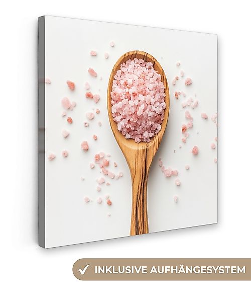 OneMillionCanvasses® Leinwandbild Löffel - Salz - günstig online kaufen