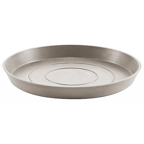 ECOPOTS Blumentopfuntersetzer ROUND SAUCER Taupe, BxTxH: 28,7x28,7x3 cm günstig online kaufen
