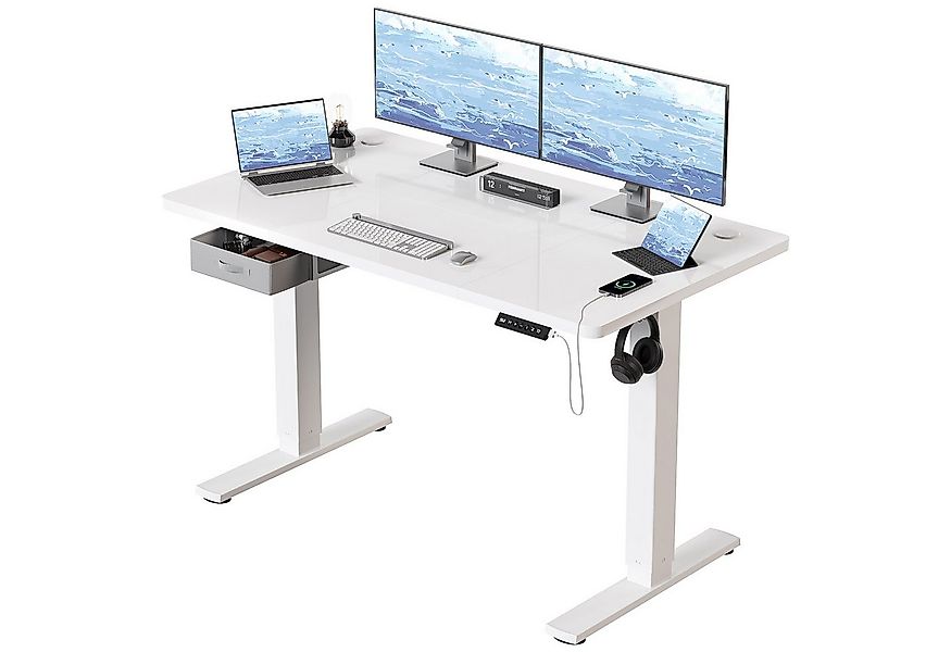 HOMALL Schreibtisch mit Memory-Funktion, höhenverstellbar, breitere Tischpl günstig online kaufen