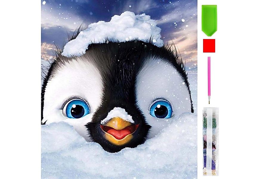 LA CUTE Malen nach Zahlen 5d Diamond Painting Pinguin Malen nach Zahlen 20x günstig online kaufen