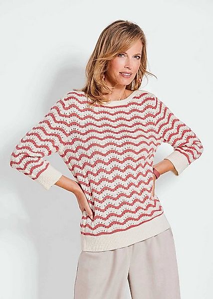 GOLDNER Strickpullover Kurzgröße: Strickpullover mit 3/4-Arm günstig online kaufen