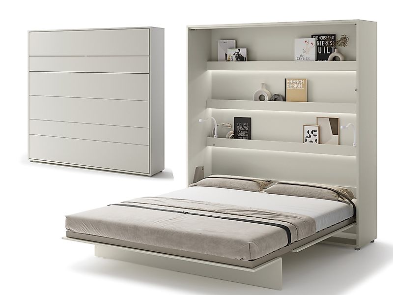 Compleo Schrankbett Vertical Wandklappbett Lenart Bed günstig online kaufen