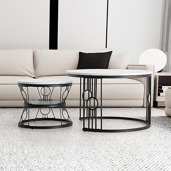 REDOM Couchtisch und 2er Set, Beistelltisch günstig online kaufen