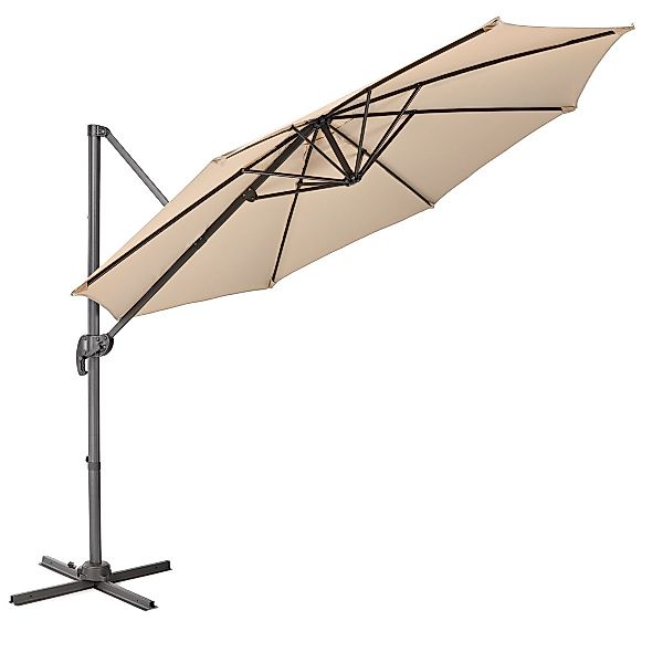 SVITA Sonnenschirm Ampelschirm 3m + Haube günstig online kaufen