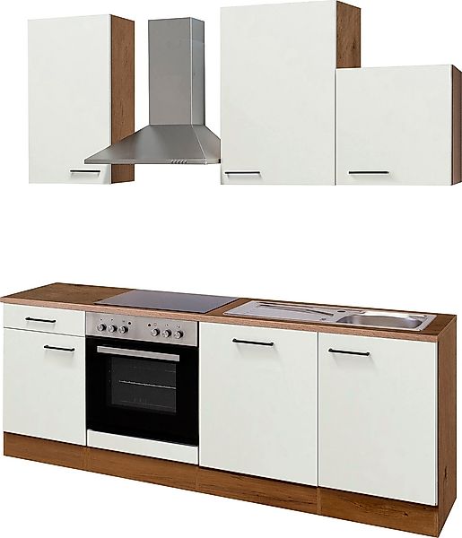 Flex-Well Küchenzeile "Vintea" wahlweise mit E-Geräten, Gesamtbreite 220 cm günstig online kaufen