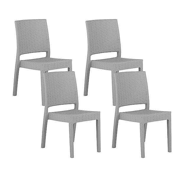 Beliani Gartenstuhl Grau 47x60x89 günstig online kaufen