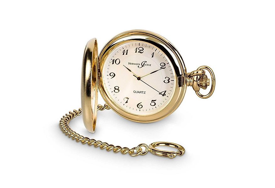 Hermann Jäckle Taschenuhr "Todtnau" Vergoldet, Quarzwerk, 50 mm, Mineralgla günstig online kaufen