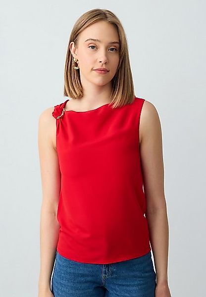 Jimmy Key Blusentop Rechte boothals mouwloze geweven blouse günstig online kaufen