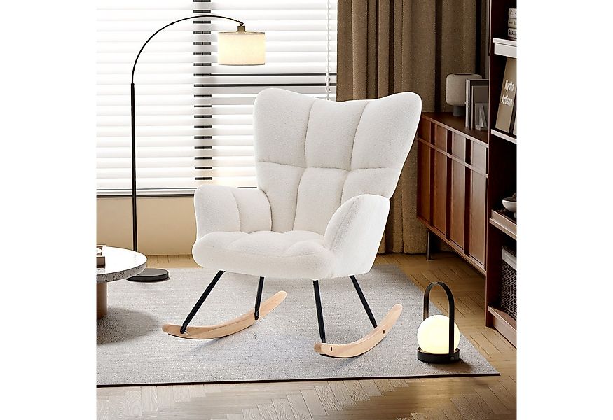 STILVORA Schaukelstuhl Schaukelsessel wohnzimmer Relaxsessel mit verdickte günstig online kaufen