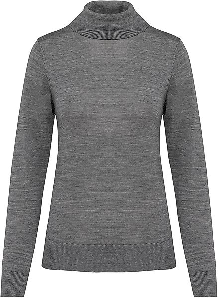 Kariban Sweatshirt Merino-Damenpullover mit Rollkragen günstig online kaufen