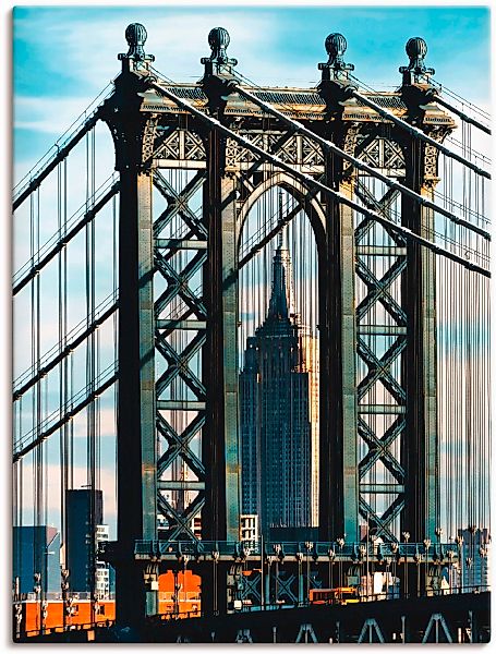 Artland Wandbild "New York Manhattan Bridge", Brücken, (1 St.), als Leinwan günstig online kaufen