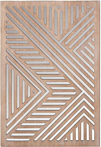 Casablanca by Gilde Holzbild »Bild; Spiegel Enigma naturfarben H. 78 cm«, ( günstig online kaufen