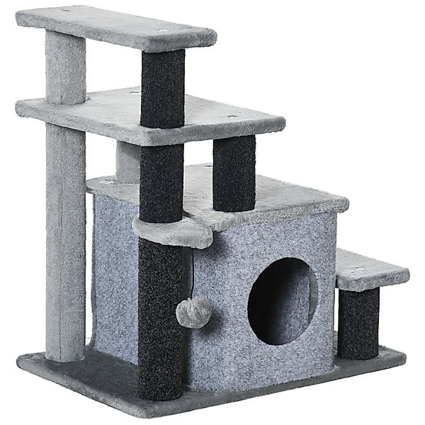PawHut Haustiertreppe 3/4-stufige höhenverstellbare Katzentreppe mit günstig online kaufen