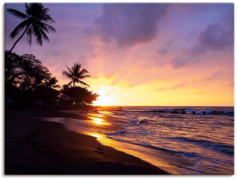 Artland Wandbild "Tropischer Strand", Sonnenaufgang & -untergang, (1 St.), günstig online kaufen