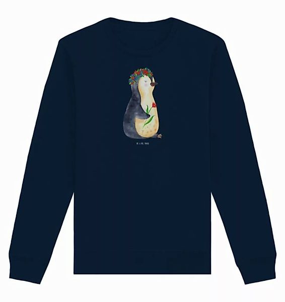 Mr. & Mrs. Panda Longpullover Größe XS Pinguin Blumen - French Navy - Gesch günstig online kaufen