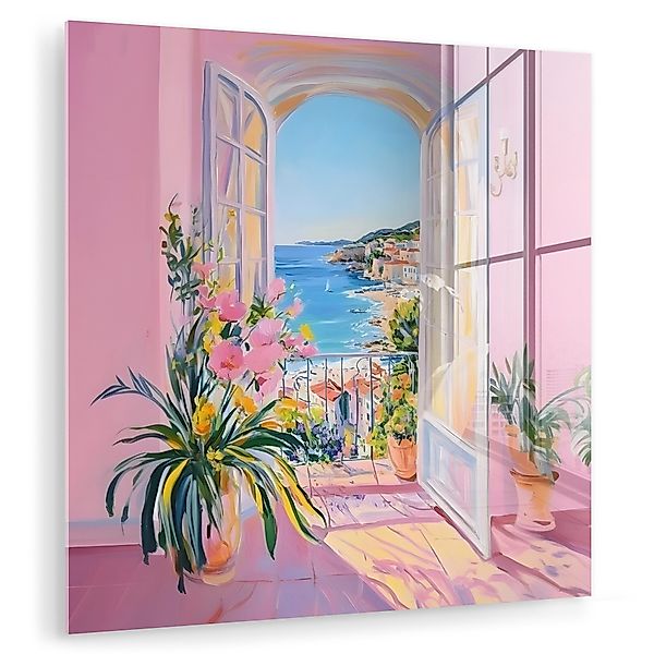 MuchoWow Acrylglasbild Rosa - Außen - günstig online kaufen