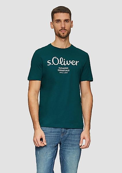 s.Oliver Kurzarmshirt T-Shirt T-Shirt mit Logo-Print günstig online kaufen