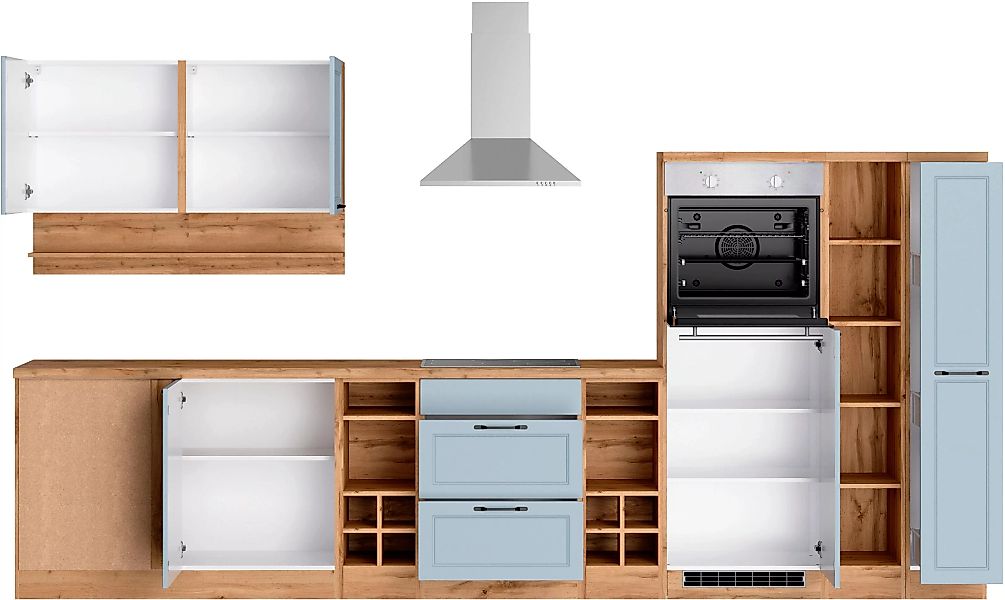 Kochstation Küche "KS-Lana", Stellbreite 240/360 cm, wahlweise mit E-Geräte günstig online kaufen