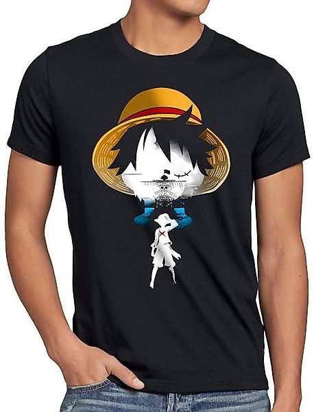 style3 T-Shirt Strohhut Panoramaone piece japan anime luffy manga monkey ru günstig online kaufen
