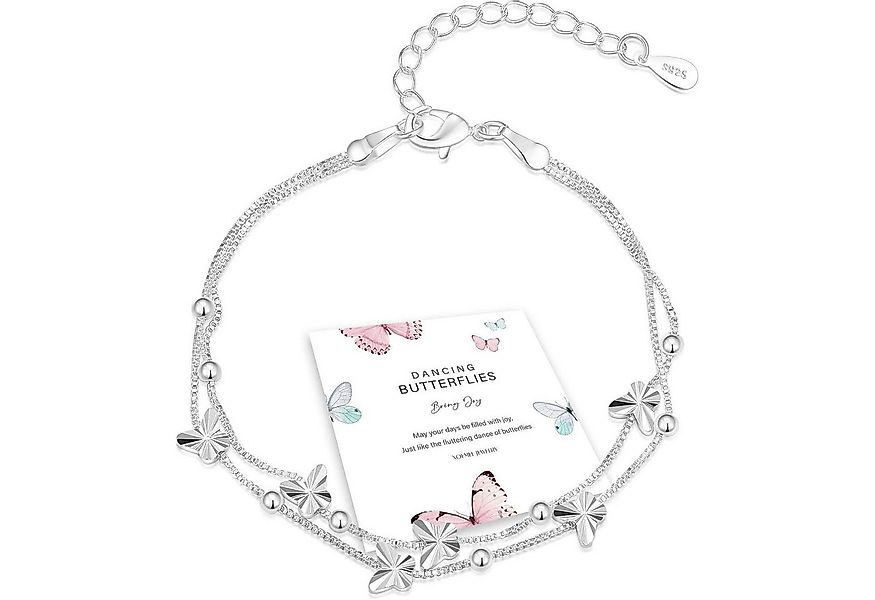 LuxusKollektion Silberarmband Armband Damen Silber 925 Schmetterlinge Roseg günstig online kaufen