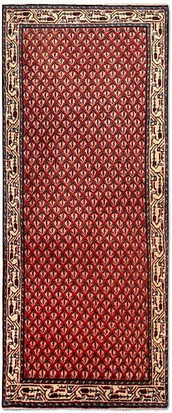 morgenland Wollteppich »Mir Teppich handgeknüpft rot«, rechteckig günstig online kaufen