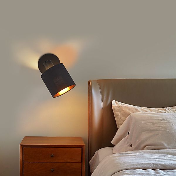 Nettlife Wandstrahler Innen Schwarz E14 Vintage günstig online kaufen